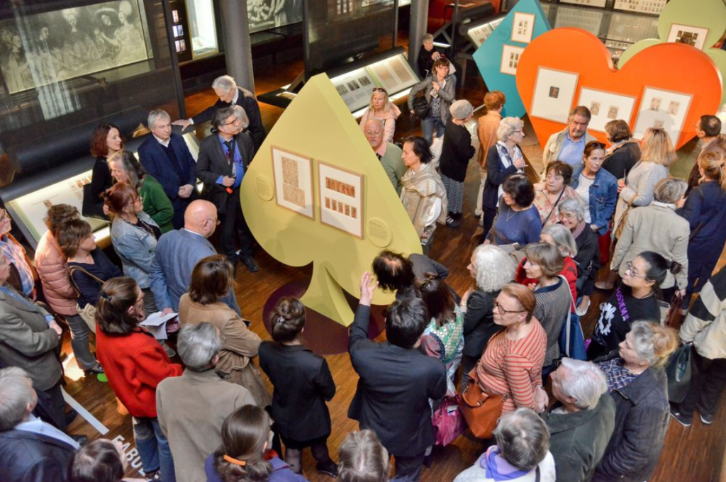 Vernissage de l’exposition au Musée Français de la Carte à Jouer le 14 mai 2019