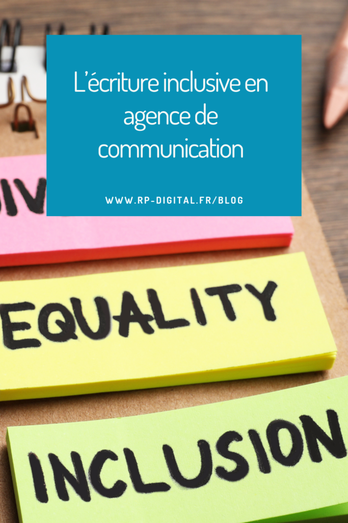 Epingle Pinterest article écriture inclusive